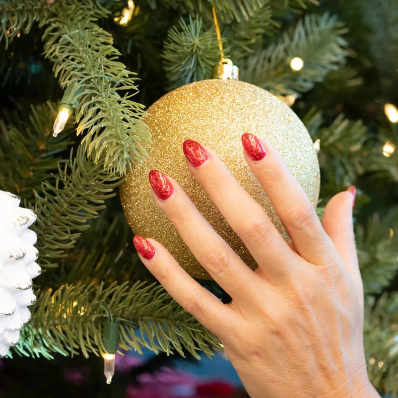 P+ Little Red Sled Glitter Gel Polish